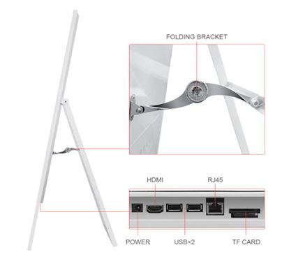 LCD Digital Signage Standee Portable